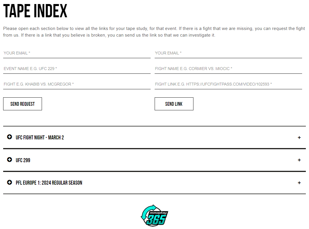 Tape Index